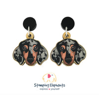 Dachshund (Silver Dapple) Head Dangles