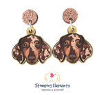 Dachshund (Brown Dapple) Head Dangles