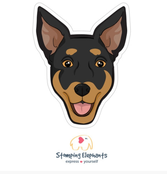 Kelpie (Black & Tan) Sticker