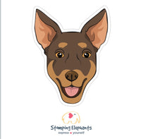 Kelpie (Red & Tan) Sticker