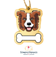 Border Collie (Brown) Ornament