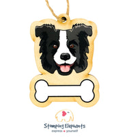 Border Collie (Black) Ornament