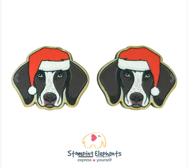 German Shorthaired Pointer (Christmas) Studs