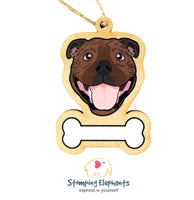 Staffy (Brindle) Ornament