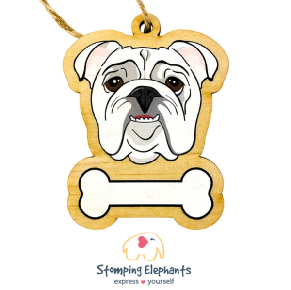 Bulldog (White) Ornament