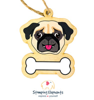 Pug (Cream) Ornament