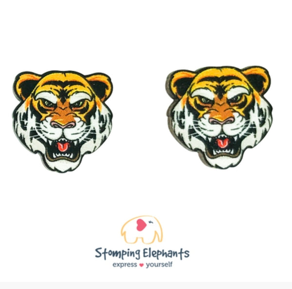 Tiger Rawr Head Studs