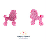Poodle Body (Pink) Studs