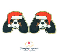 Cavalier (Tri) Christmas Head Studs