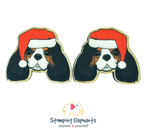 Cavalier (Tri) Christmas Head Studs