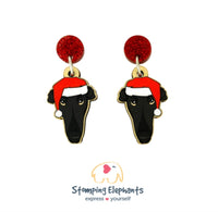 Greyhound (Black) Christmas Head Dangles