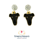 Greyhound (Black) Head Dangles