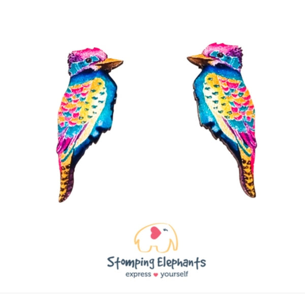 Kookaburra (Painted) Studs