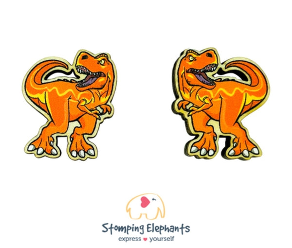 T-Rex (Orange) Studs