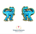 T-Rex (Blue) Studs