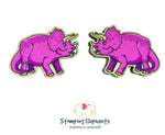 Triceratops Studs