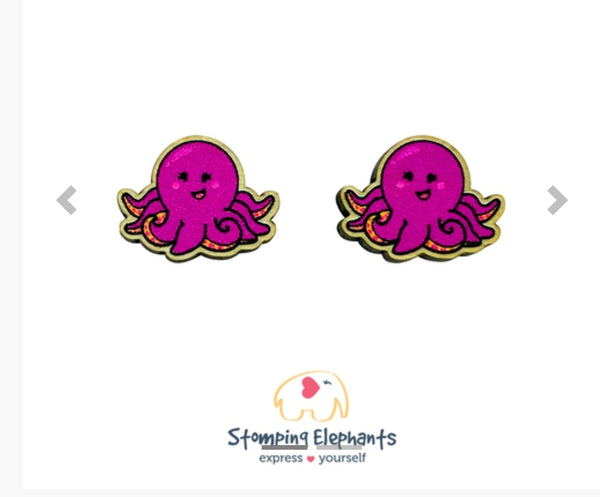 Octopus (Printed) Studs