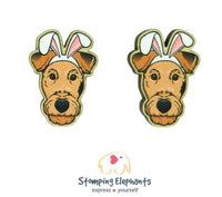 Airedale Terrier Easter Studs