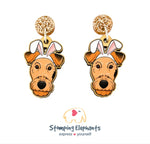 Airedale Terrier Easter Dangles