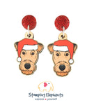Airedale Terrier Christmas Head Dangles