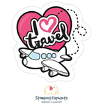 I Love Travel Sticker