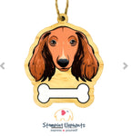 Dachshund (Brown Long Haired) Ornament