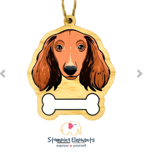 Dachshund (Brown Long Haired) Ornament