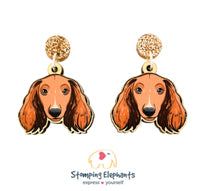 Dachshund (Brown Long Haired) Dangles