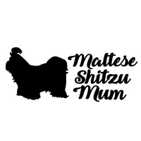 Maltese Shitzu Mum Decal