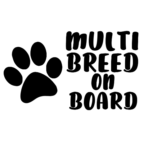 Multi Breed on Board Decal