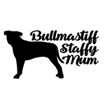 Bullmastiff Staffy Mum Decal