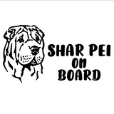 Shar Pei on board Decal