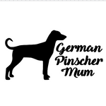 German Pinscher Mum Decal