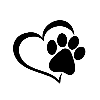 Heart Paw Decal