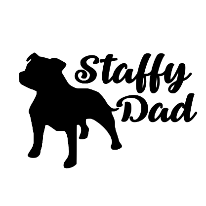 Staffy Dad Decal