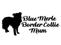 Blue Merle Border Collie Mum Decal