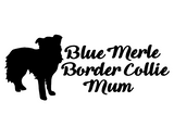 Blue Merle Border Collie Mum Decal