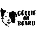 Collie on Board Decal